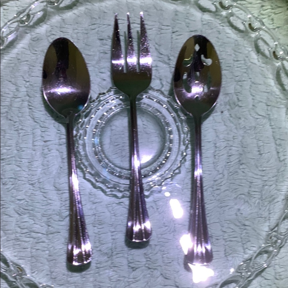 RSVP Stainless Serving Utensils Set 3 pieces